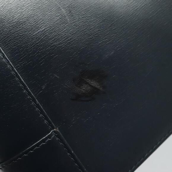 GUCCI Shoulder Bag Leather Navy Gold - Picture 9 of 16